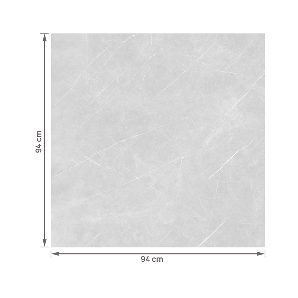 Porcelanato Marmorizado Acetinado Borda Reta Interno 94x94cm Pulpis Satiny Embramaco - Imagem 2
