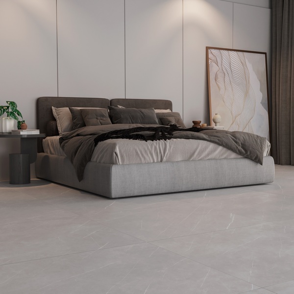 Porcelanato Marmorizado Acetinado Borda Reta Interno 94x94cm Pulpis Satiny Embramaco - Imagem 3