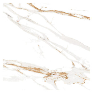 Porcelanato Marmorizado Polido Borda Reta Interno 71x71cm Max Calacata Oro Lux P71252 Artens