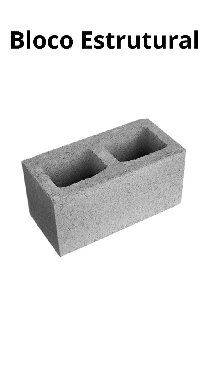Bloco Estrutural 14x19x39 – 2 Furos